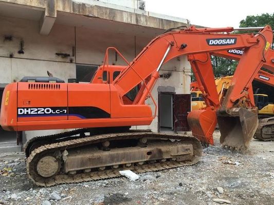 Μήκος 5700mm βραχιόνων χρησιμοποιημένη μηχανή εκσκαφέων DOOSAN DH220 21400kg προμηθευτής