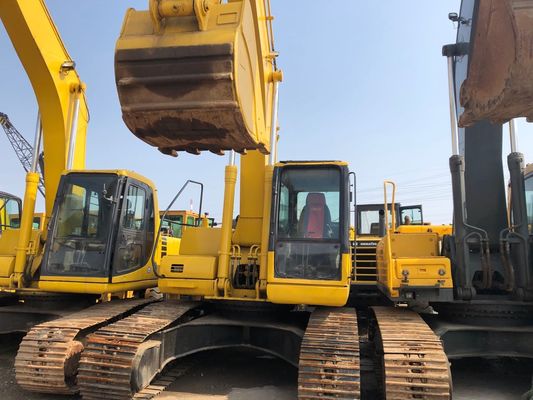 5.5km/H χρησιμοποιημένος KOMATSU αντιολισθητική αλυσίδα εκσκαφέας ταχύτητας 107KW pc220-7 προμηθευτής