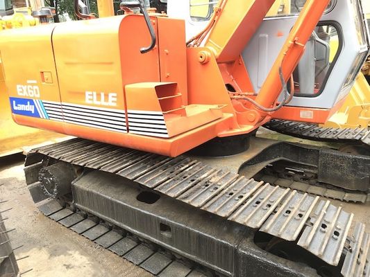 Diggers Hitachi από δεύτερο χέρι ταχύτητας 5km/H ex60-1 6000kg 0.3CBM προμηθευτής