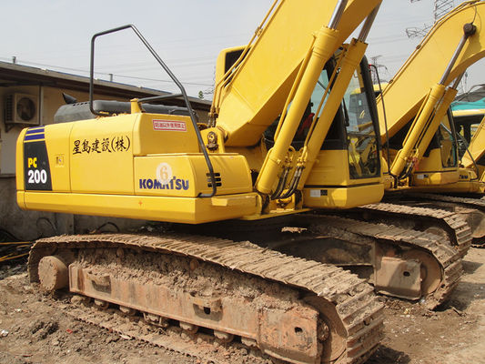 19.9T KOMATSU pc200-8 χρησιμοποιημένος εκσκαφέας αντιολισθητικών αλυσίδων κάδων 0.8m3 προμηθευτής