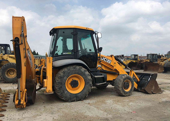 1m3 κάδος 2011 JCB 3CX δεύτερος έτους 72kw οδικός κύλινδρος χεριών προμηθευτής